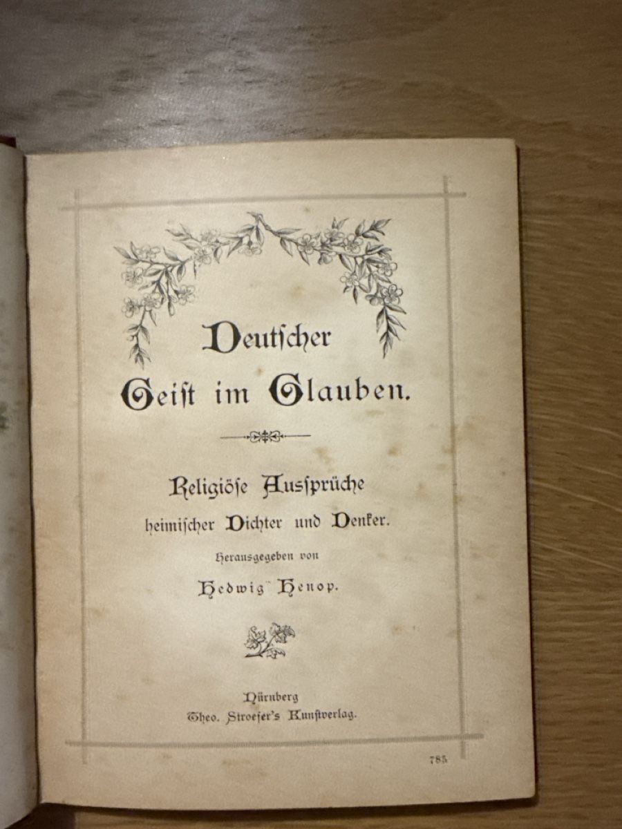 Libri: Antikes Buch "Deutscher Geist im Glauben" – Usato da Neuhausen venduto da DELY 2