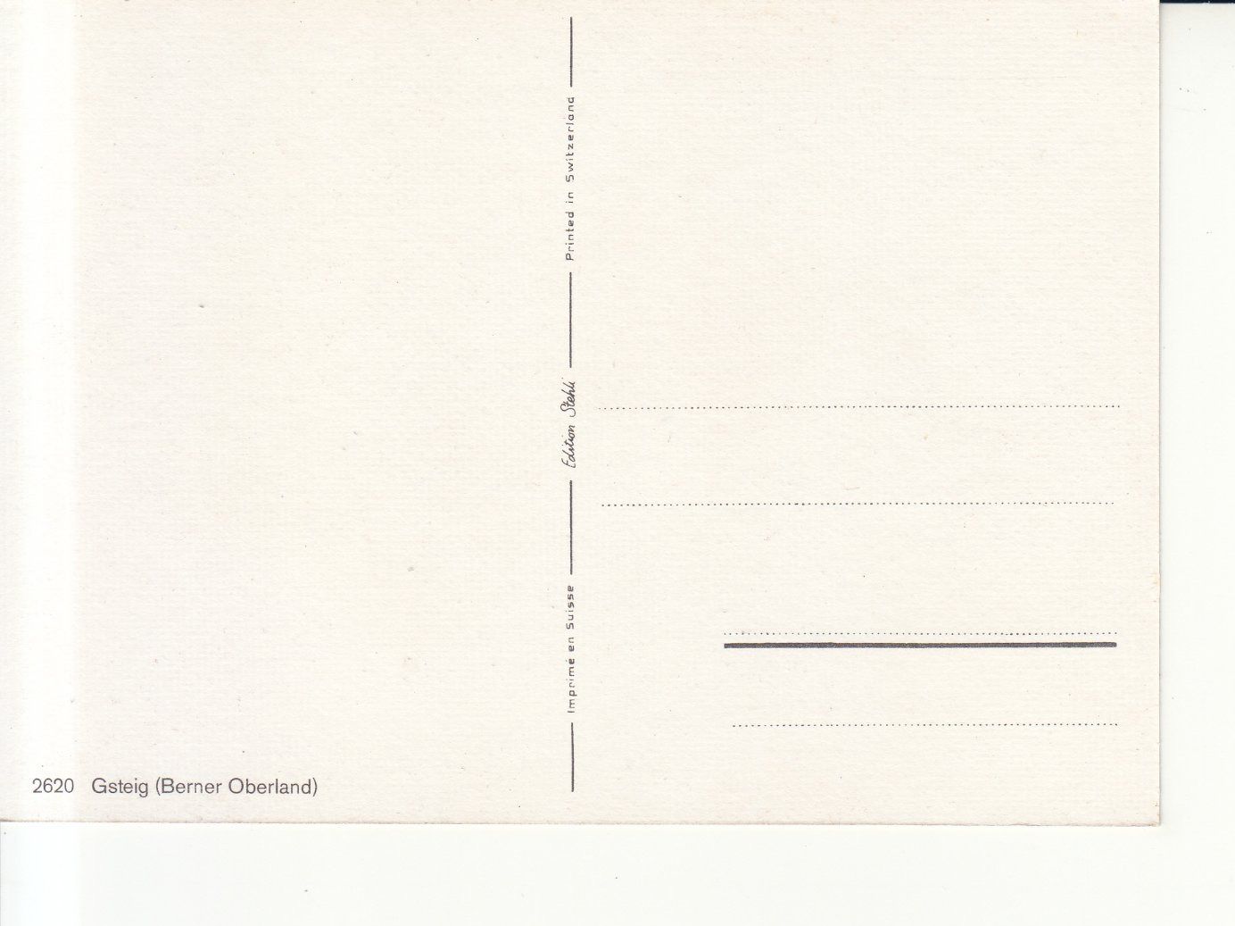 Cartoline postali: Gsteig ca. 1970 – Usato da Bürglen TG venduto da StampGraf 1