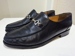 Bruno Magli Loafer Leder Schuhe Grösse 45 Made in Italy