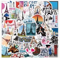 50 Sticker Aufkleber Paris Frankreich