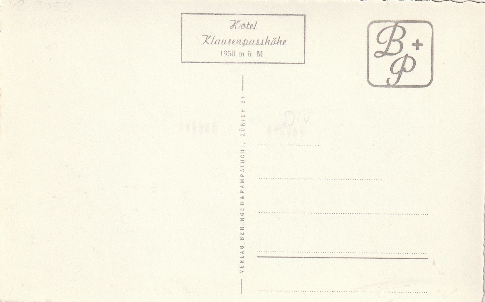 Cartoline postali: Hotel Klausenpasshöhe – Usato da Rorschacherberg venduto da fratovi2 1