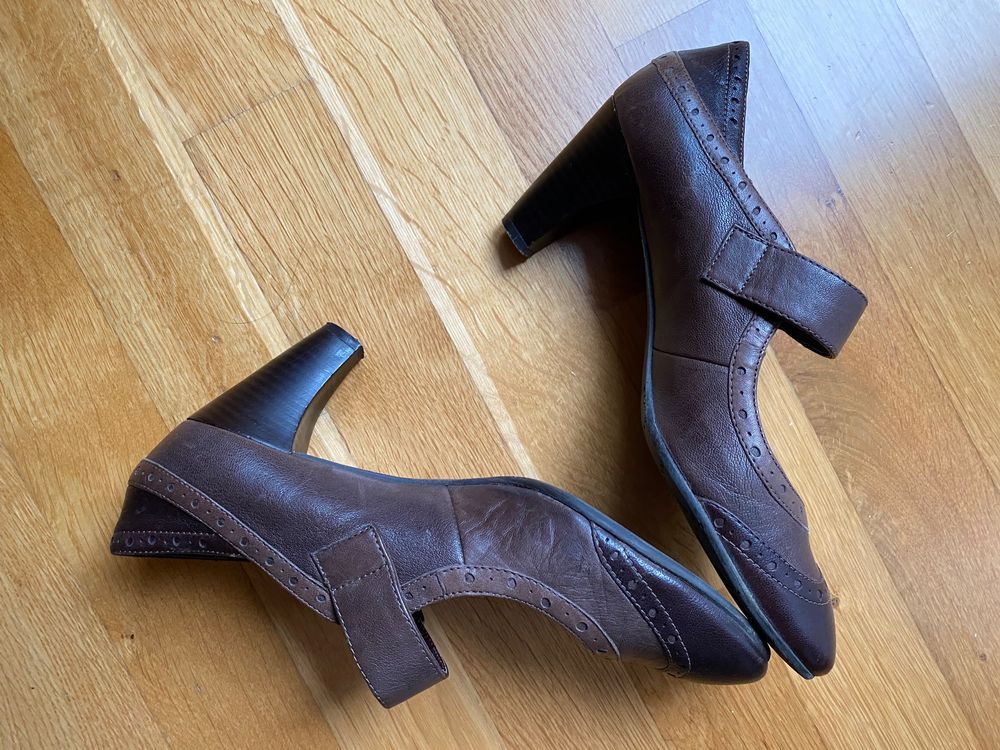 Schuhe, braun, dreifarbig 5