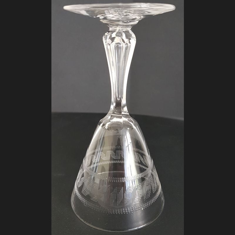 Verres: Antikes Glas Gravurdekor Mäanderband um 1900 – D'occasion à Kaltbrunn par Lexus3 2