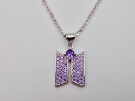 BTS Kpop Halskette - Neu Arirang - Lila Anhänger für ARMY