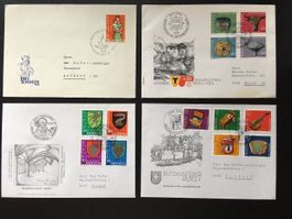 1962-86 diverse FDC gelaufen