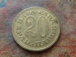 YOUGOSLAVIE  20  Para  1965