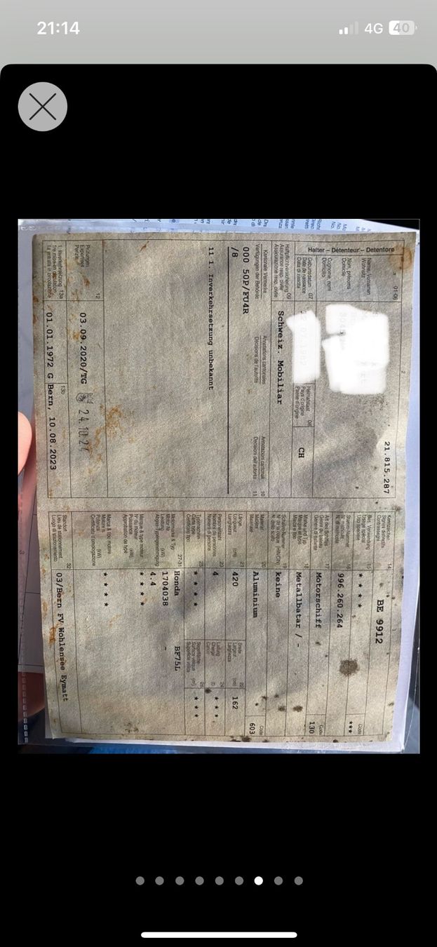 Barche: Honda Motorboot 6 ps – Usato da Bern venduto da Bigui81 6
