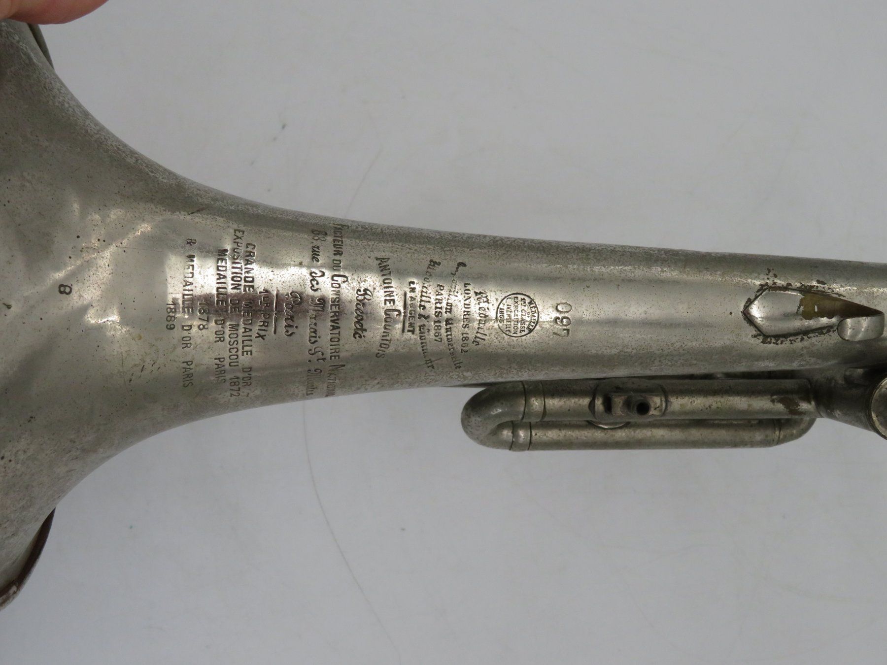 Strumenti musicali: Silbertrompete Antoine Courtois – Usato da Reinach BL venduto da WBZ-Flohmarkt 6