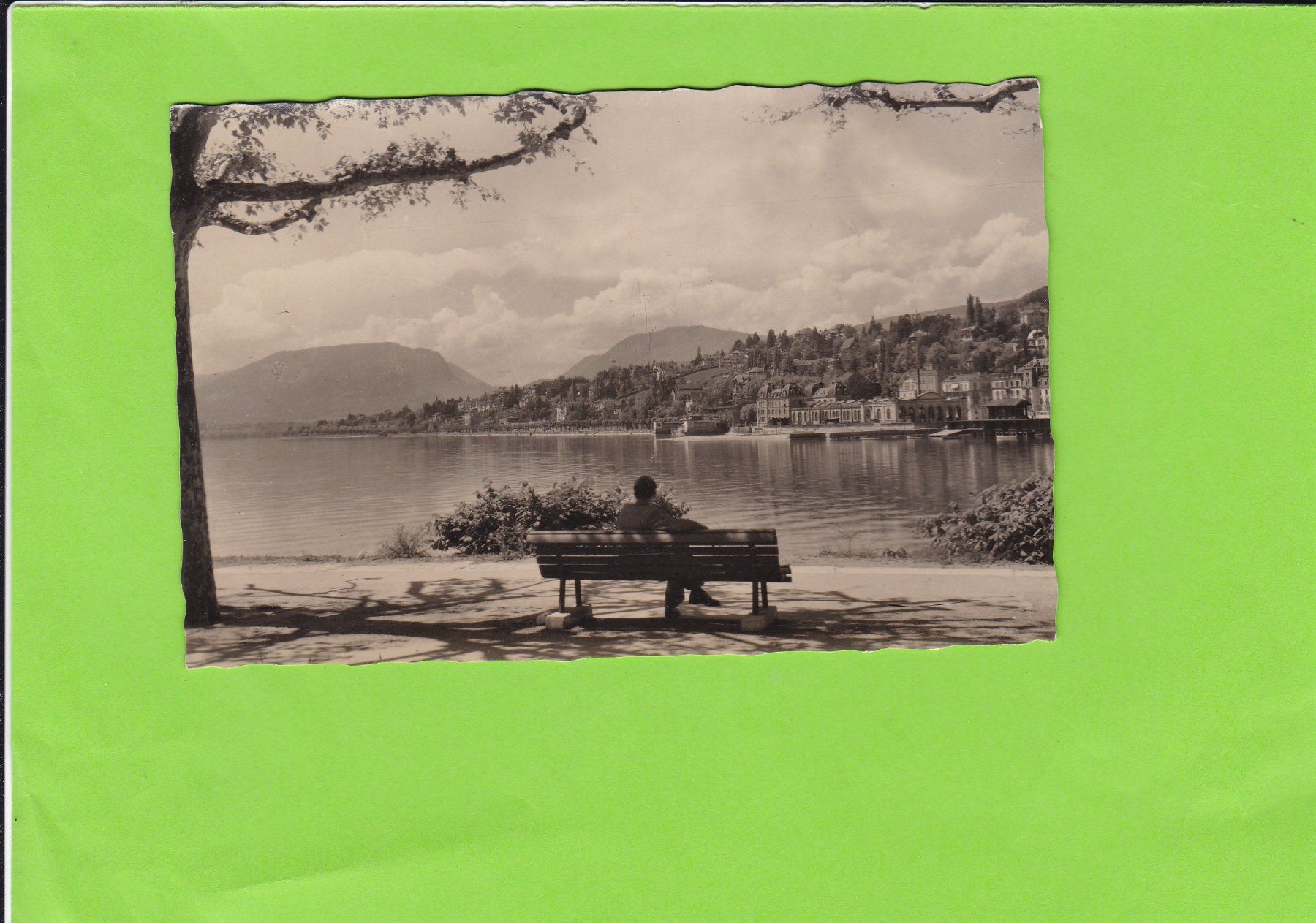 Ansichtskarten: Neuchâtel. Baie de l'Evole – Gebraucht aus St. Peterzell von neckertal