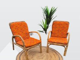 2 Fauteuils aveAdrien Audoux et Frida Minnet des années 1950