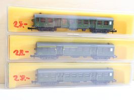 Minitrix 3 x SNCF Personenwagen Set N 3023/24/25