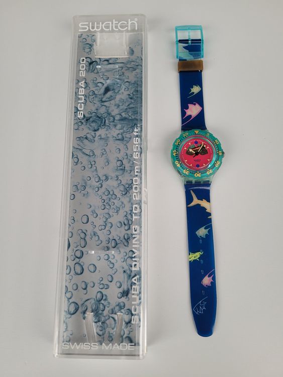 Swatch Scuba Happy Fish 1991 SDN 101 *neu* (Neu und originalverpackt ...
