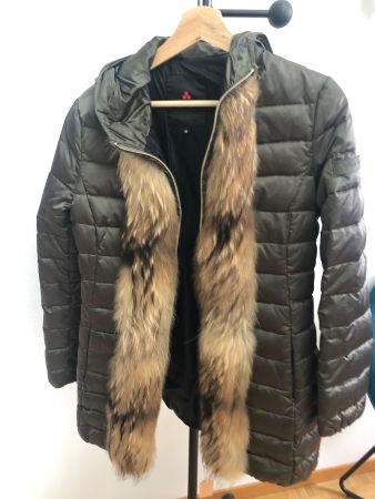 Piumino Peuterey con pelliccia di volpe