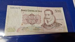 Banknote Chile 1992