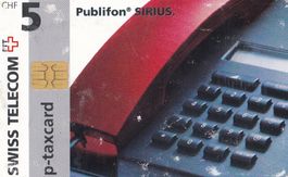 Telefonkarte Swiss Telecom PTT Publifon 5 CHF gebraucht