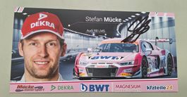 LG Autogrammkarte Stefan Mücke Audi R8 LMS BWT  Motorsport