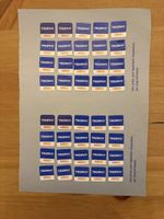 Carte de timbres Coop Trophy- 2 bulletins remplis 