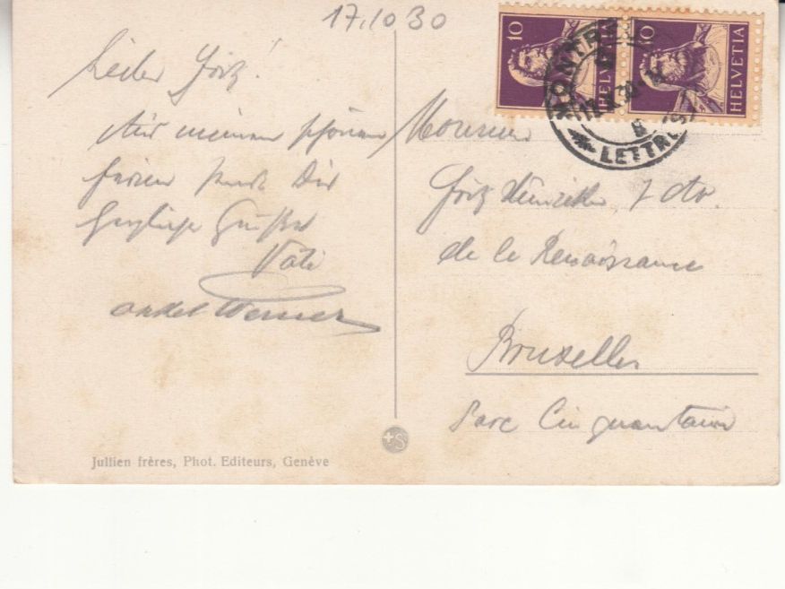 Cartoline postali: Chillon 1930 – Usato da Bürglen TG venduto da StampGraf 1
