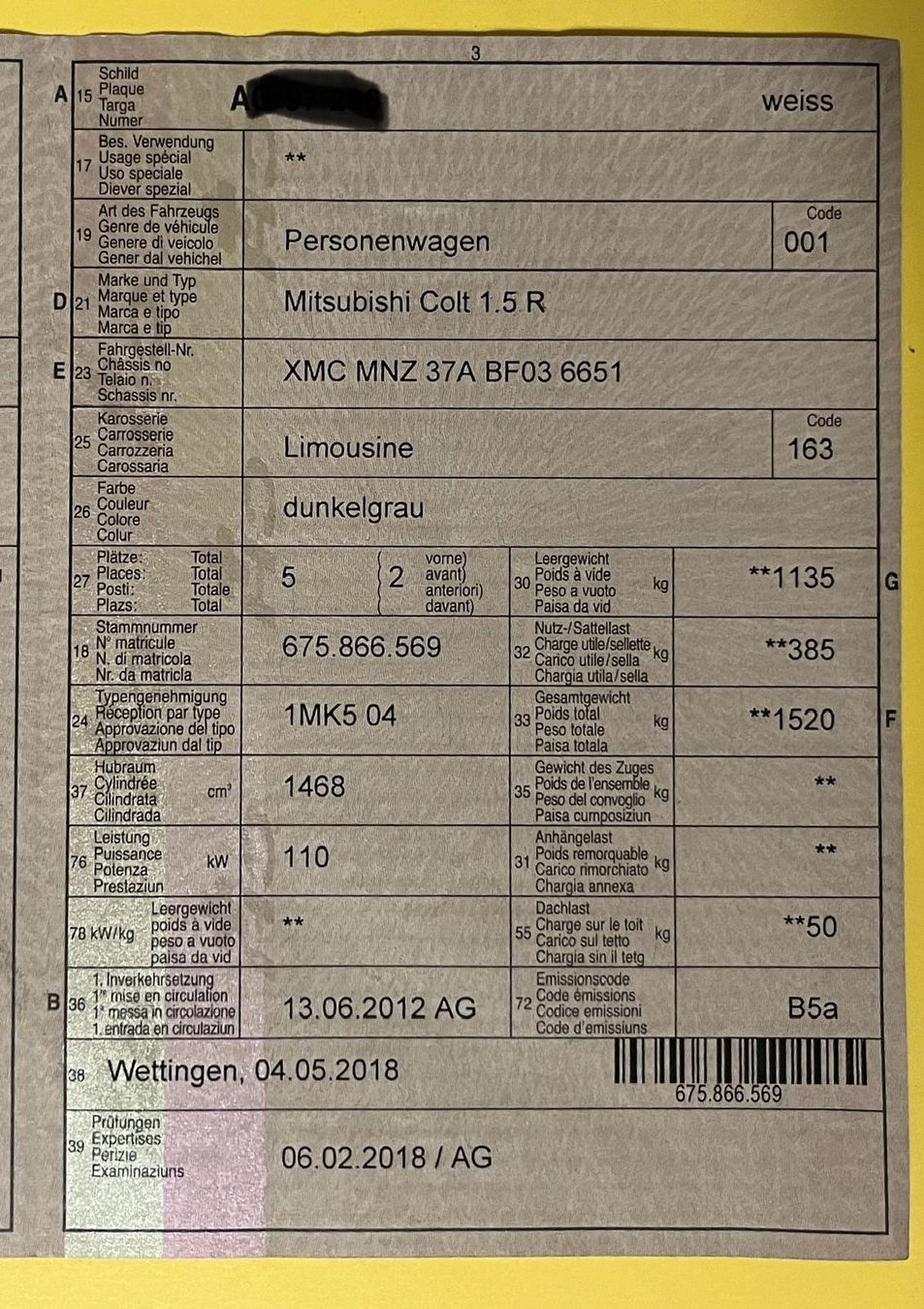 Mitsubishi Automobili: Mitsubishi Colt Ralliart – Usato da Lengnau AG venduto da kurtis7 5