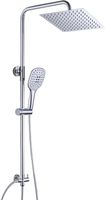 Duschset Regendusche 20x20cm Chrom Edelstahl