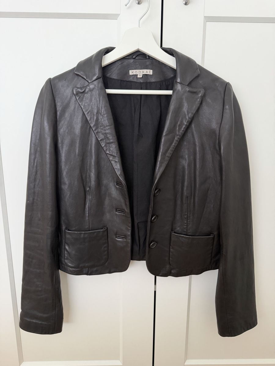 Kookai Giacche: Vintage Lederjacke Kookai kurz – Usato da Basel venduto da nashylicious