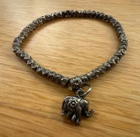 Vintage Elefant Armband, ev. indisches Silber?