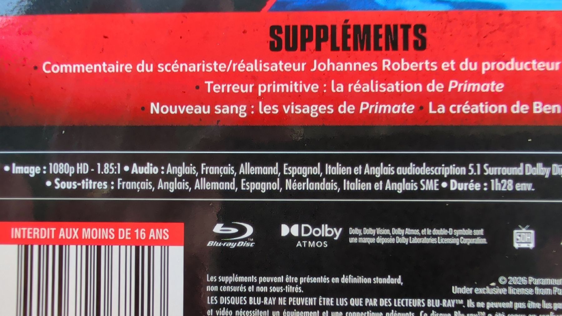 Alle DVDs: Primate Blu-ray neuf  – Neu (gemäss Beschreibung) aus Renens VD von tartompion 2