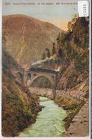 Davos-Filisur-Bahn - In den Zügen - Die Brombenz-Brücke