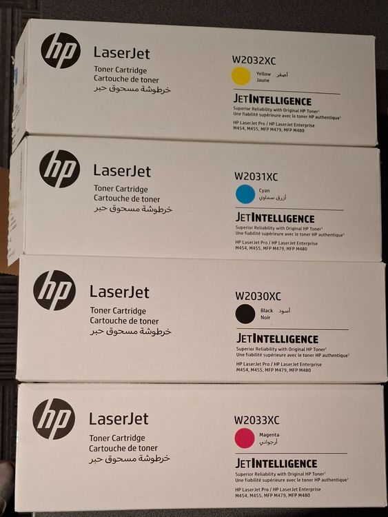 Original HP Toner vier Farben W2030XC bis W2033XC (Gebraucht) in Reiden ...