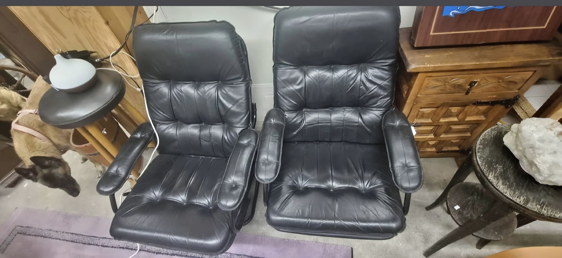 Sessel: 2 Schwarze Ledersessel -- Mega Bequem – Gebraucht aus Erlinsbach SO von Shmoo01 1