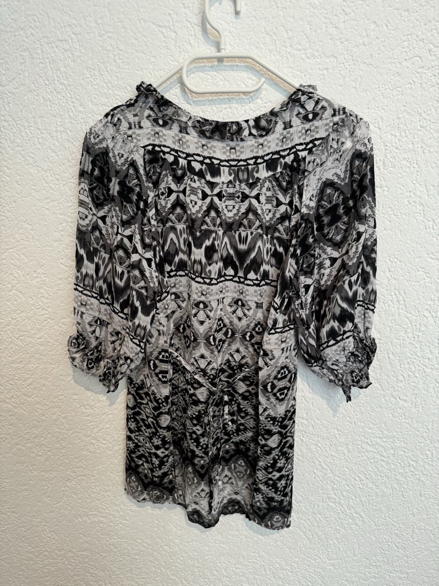 S.Oliver Camicette: leichte Bluse S.Oliver schwarz weiss Gr. S / 36 – Usato da Fislisbach venduto da KolibriSecondhand 6