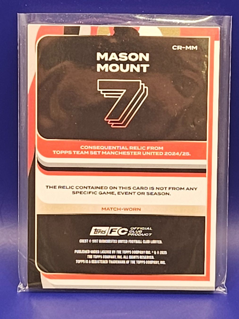 Topps Carte collezionabili: MASON MOUNT 2024/25 Topps Consequential Relics Blue/250 – Usato da Arth venduto da Web_air1 1