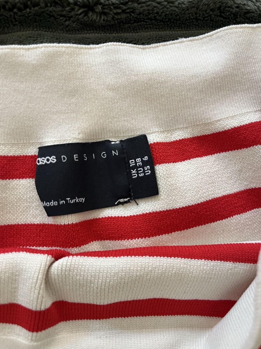 Asos Top: Bandeau rayé rouge et blanc asos – Nuovo (secondo la descrizione) da Lausanne venduto da mprevst 1