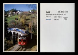 Peist Schanfigg Bahn RhB Arosa Express Ge 4/4 Foto Ausdruck