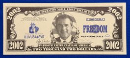 ** 2000 Dollar USA Fantasie-Gedenknote in Top**