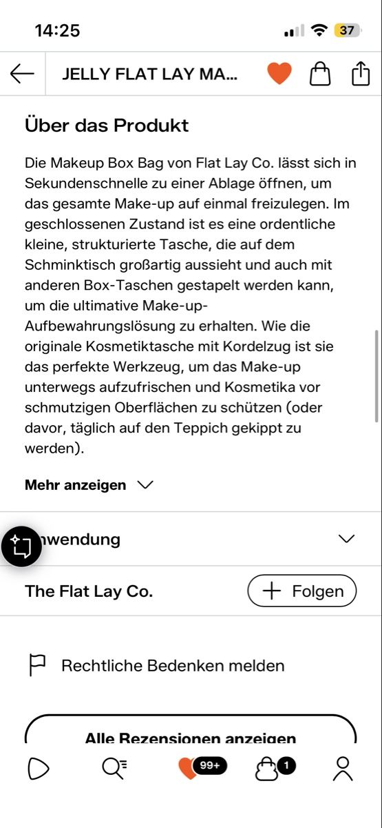 Custodie per cosmetici: The Lay Flat Co. Kosmetiktasche – Nuovo (secondo la descrizione) da Zürich venduto da vintage_for_you 6