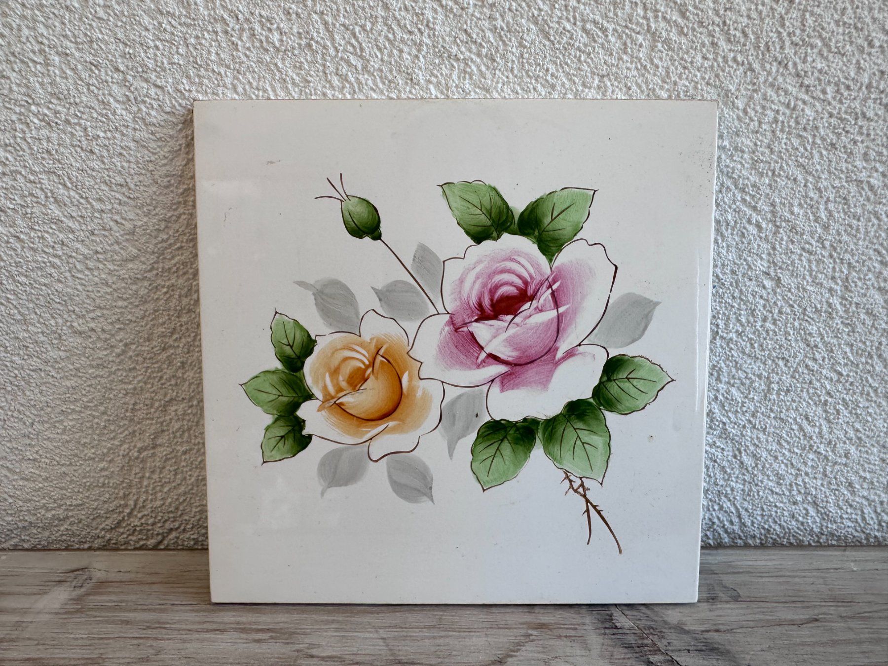 Servierplatten: Plateau déco avec fleurs – Gebraucht aus Châtillon FR von Karine1453