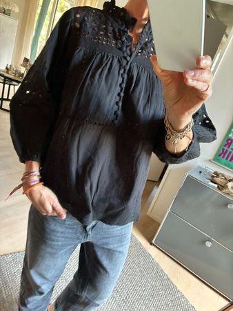 Second Female! super schöne Bluse in schwarz Gr. M NP 129.-