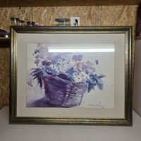 Tableau Aquarelle de fleurs printanières par Barton