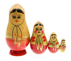 4 teilige Matroschka - Babuschka (0126) um 1955