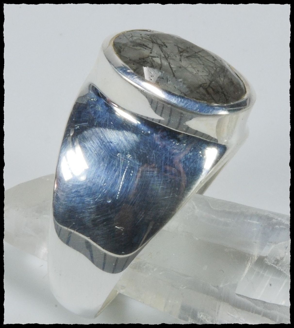 Anelli: TOURMALINATED QUARTZ, Turmalin Quarz Ring 925 Silber – Nuovo e nell'imballaggio originale da Oberglatt ZH venduto da Goldfee1 2