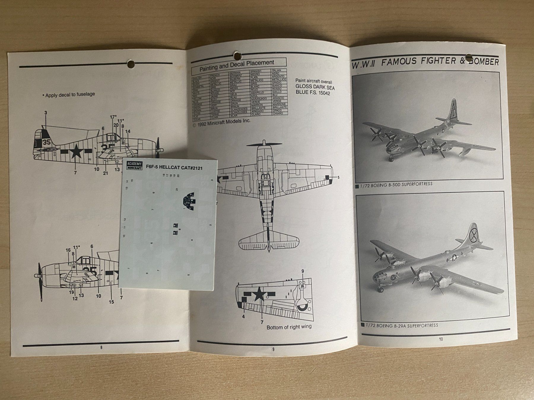 Modellbausätze & Standmodelle: Modell 1:72 - F6F-3/5 Hellcat von Academy – Neu (gemäss Beschreibung) aus Koppigen von F4Fan 4