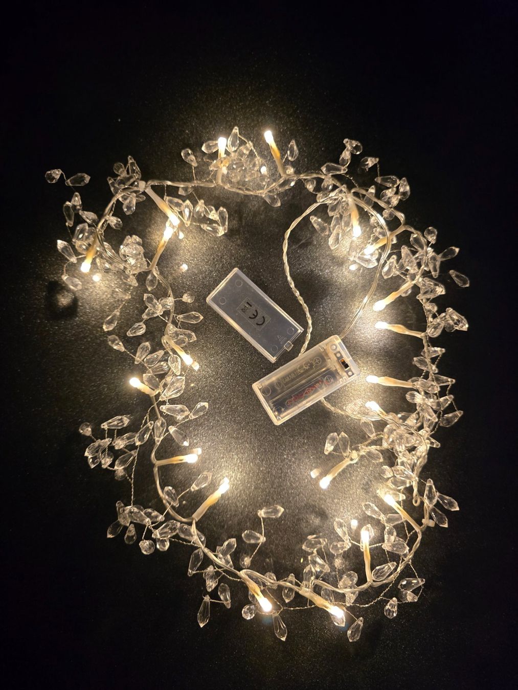 Ghirlande e barre luminose: Lichterkette, 140 cm, mit Kristallen – Usato da Meggen venduto da everydaysale 1