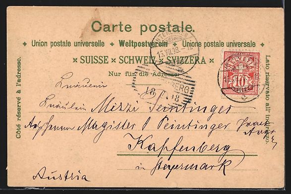 Cartoline postali: Litho Schweizertrachten, Glarus, Zug, Fr – Usato da Berlin venduto da bartko-reher 1