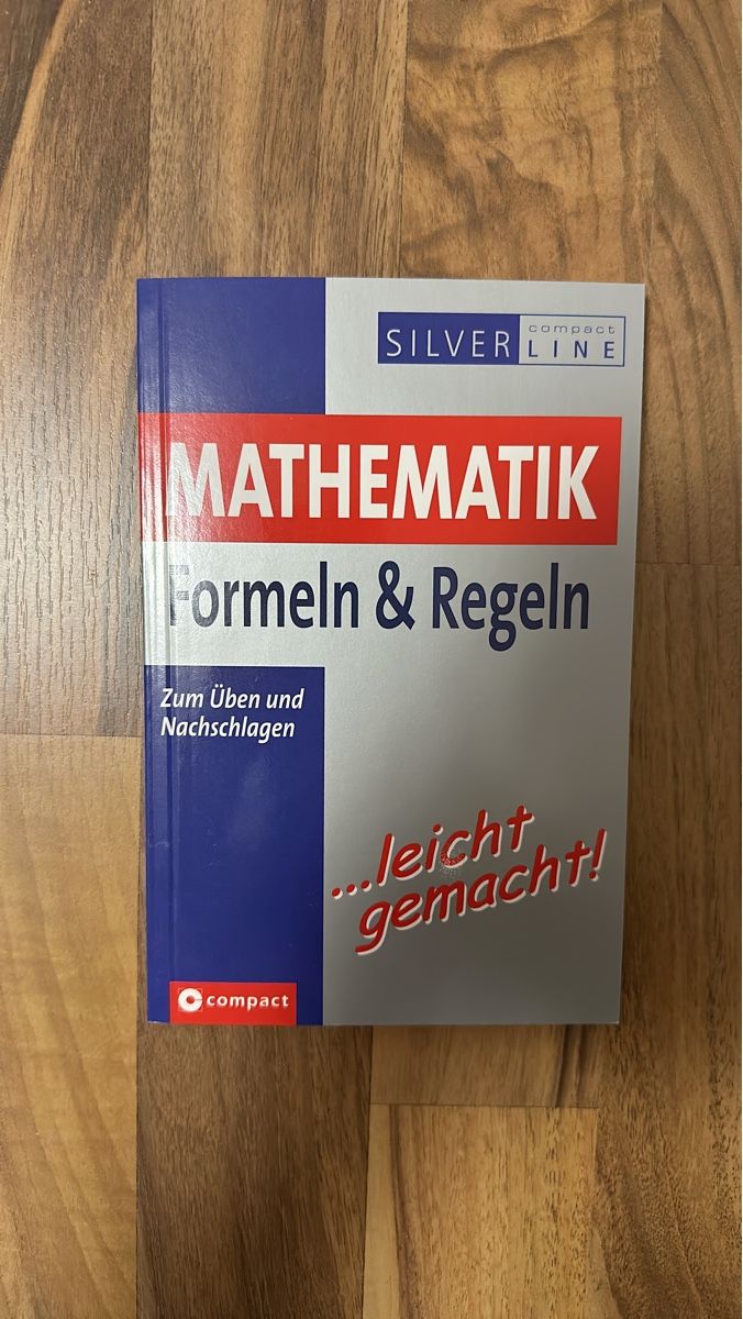 Bücher: Mathematics Formulas & Rules Book – Gebraucht aus Baden von viv_99