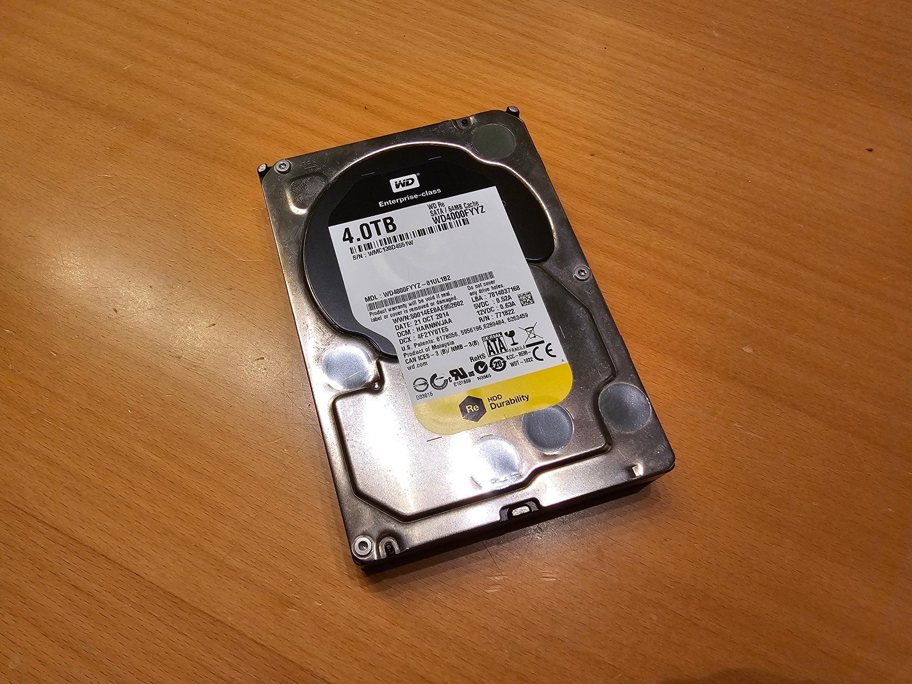 Western Digital Harddisks: 3x Western Digital Enterprise-class Harddrive 4TB – Gebraucht aus Weiach von xx-xx