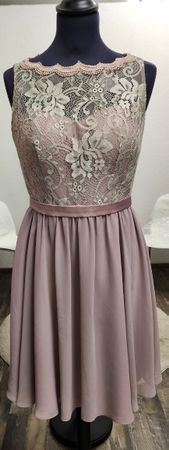 altrosa kleid