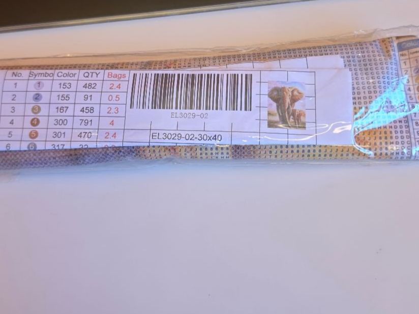 Kit bricolage: DIAMOND PAINTING ELEFANT – Nuovo e nell'imballaggio originale da Dintikon venduto da bonita099