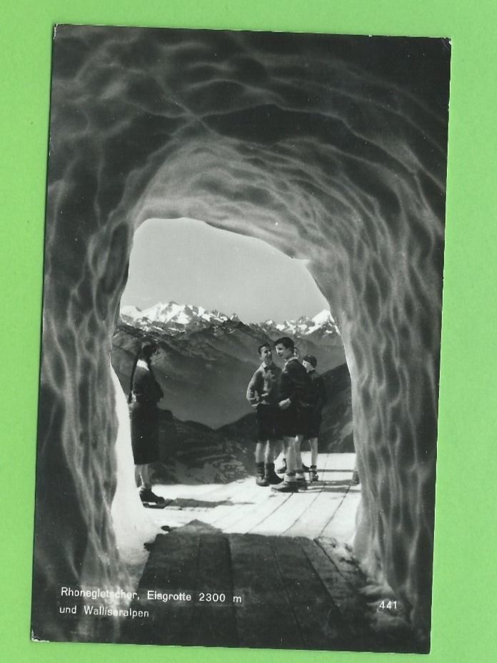Cartoline postali: Rhonegletscher, Eisgrote und Walliseralpen – Usato da Zürich venduto da t24_de