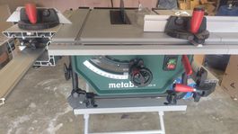 Metabo TS 254 M Tischkreissäge, Schlitten und Gestell